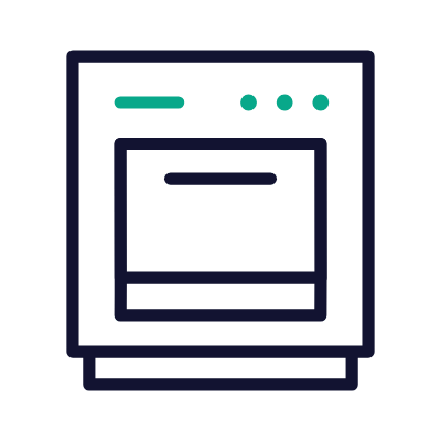 Oven, Animated Icon, Outline