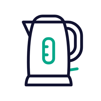 Electric kettle, Animated Icon, Outline