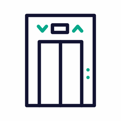 Elevator, Animated Icon, Outline