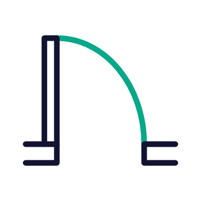 Door Symbol, Animated Icon, Outline