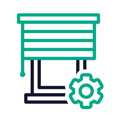 Shutters Settings, Animated Icon, Outline