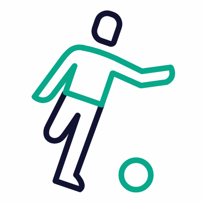 Soccer, Animated Icon, Outline