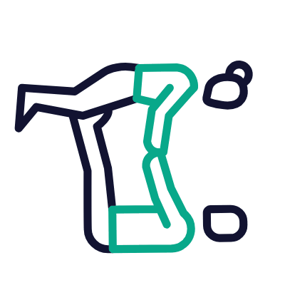 Acroyoga, Animated Icon, Outline