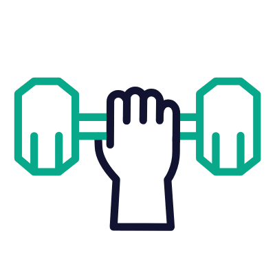 Weightlift, Animated Icon, Outline