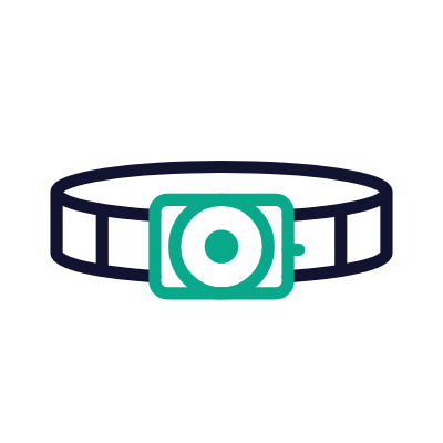 Head Lamp, Animated Icon, Outline