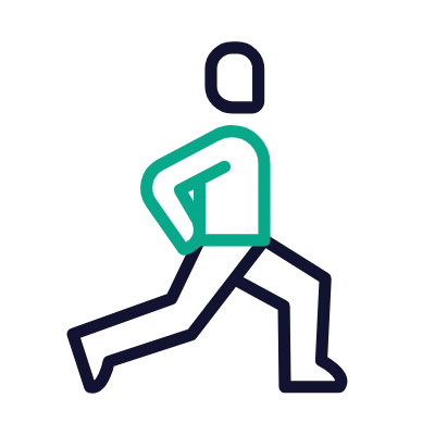 Stretching, Animated Icon, Outline