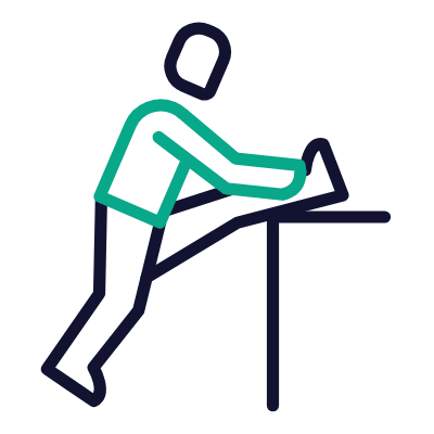 Stretching, Animated Icon, Outline