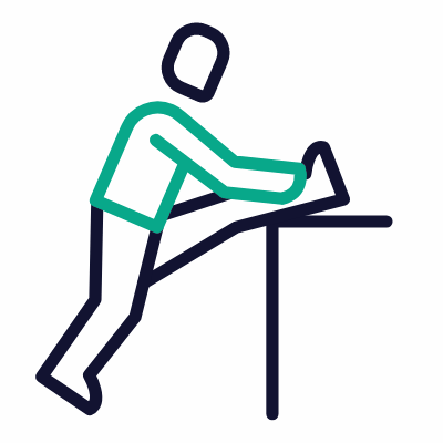 Stretching, Animated Icon, Outline