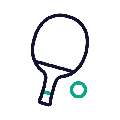 Table Tennis, Animated Icon, Outline