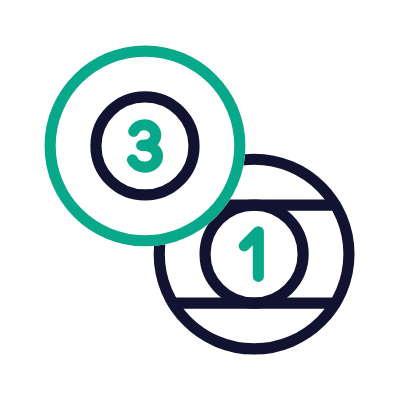 Pool Balls, Animated Icon, Outline