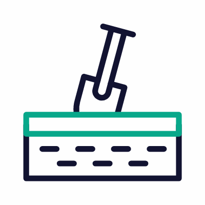 Digging, Animated Icon, Outline