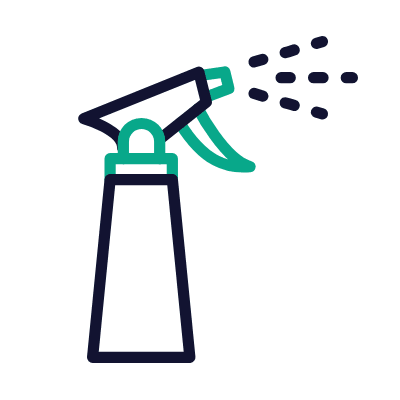 Watering Sprayer, Animated Icon, Outline
