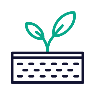 Plant Soil, Animated Icon, Outline