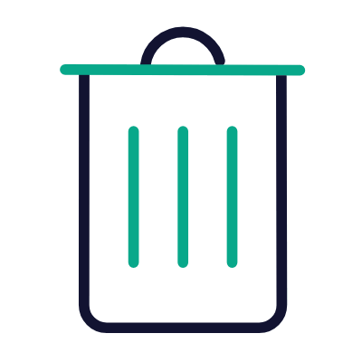 Bin, Animated Icon, Outline