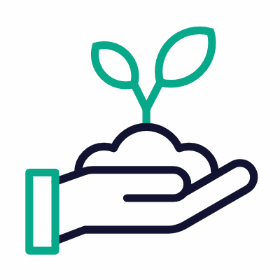 Tree Planting, Animated Icon, Outline