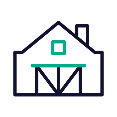 Farm, Animated Icon, Outline