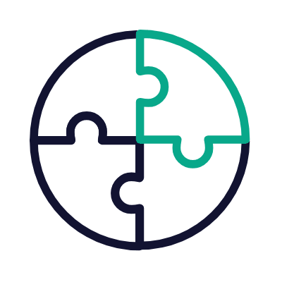 Puzzle, Animated Icon, Outline