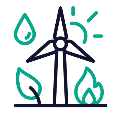 Renewables, Animated Icon, Outline
