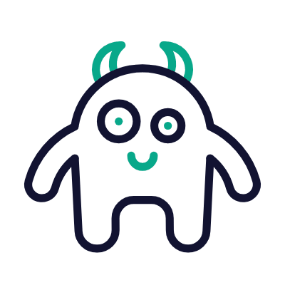Monster, Animated Icon, Outline
