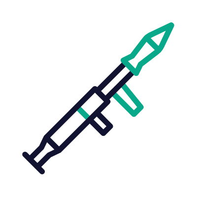 Bazooka, Animated Icon, Outline