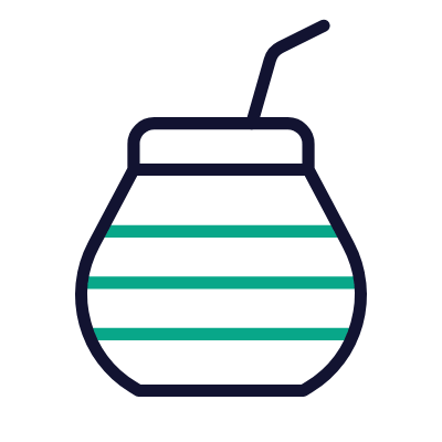 Yerba Mate, Animated Icon, Outline