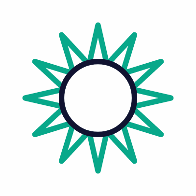 Taiwanese Emblem, Animated Icon, Outline