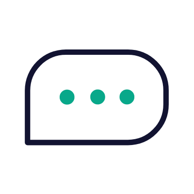 Chat Message, Animated Icon, Outline