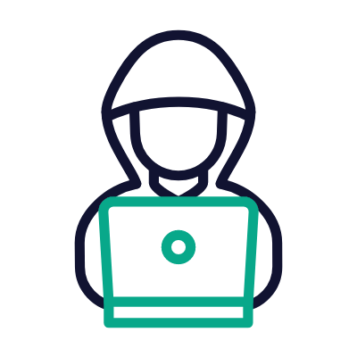 Hacking, Animated Icon, Outline