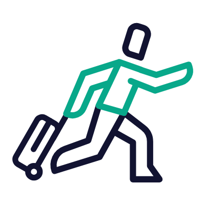 Fast track, Animated Icon, Outline