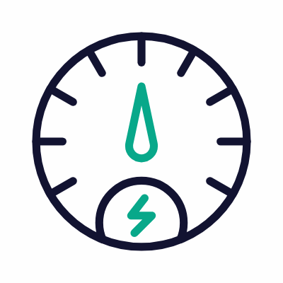 Energy Gauge, Animated Icon, Outline