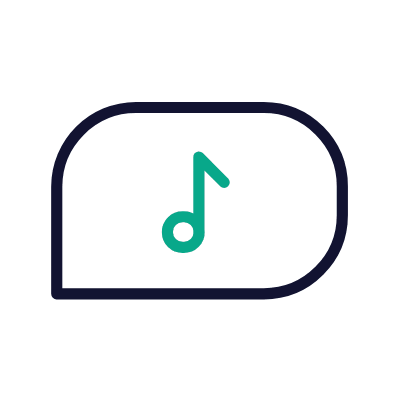 Chat Note, Animated Icon, Outline