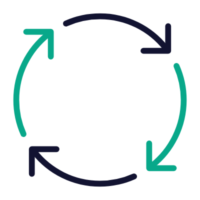 Spin, Animated Icon, Outline
