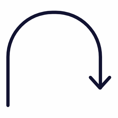 U Turn, Animated Icon, Outline