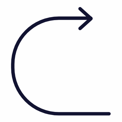 U Turn, Animated Icon, Outline