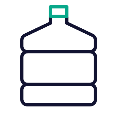 Gallon Water, Animated Icon, Outline