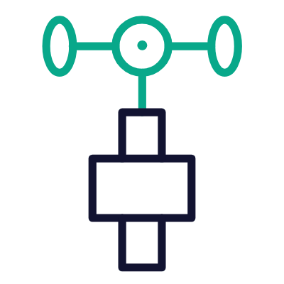 Wind gauge, Animated Icon, Outline