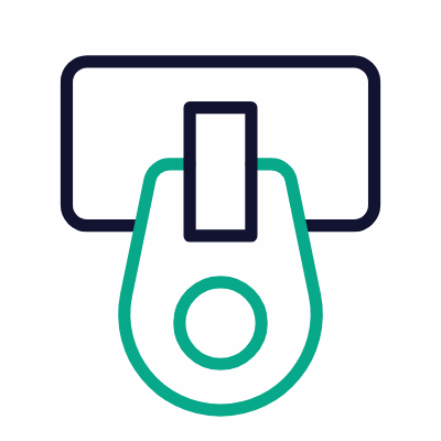 Zipper, Animated Icon, Outline
