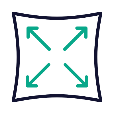 Elastic Material, Animated Icon, Outline