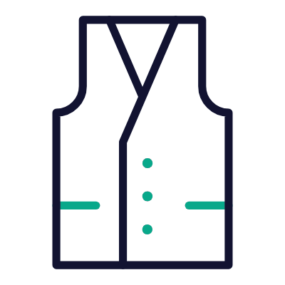 Vest, Animated Icon, Outline