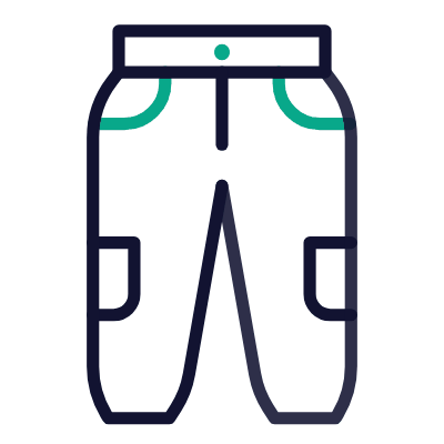 Trousers, Animated Icon, Outline