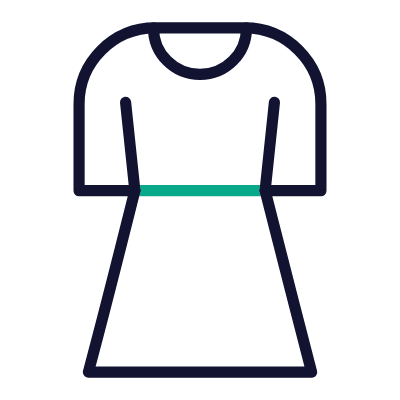 Dress, Animated Icon, Outline