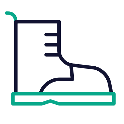 Boots, Animated Icon, Outline