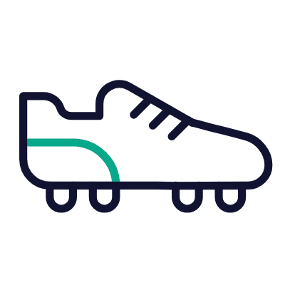Football cleats, Animated Icon, Outline