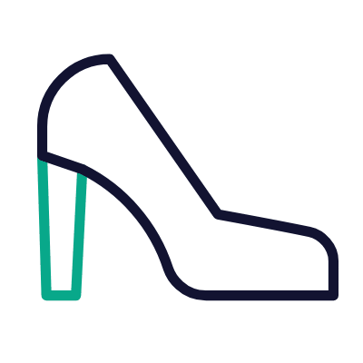 High heels, Animated Icon, Outline