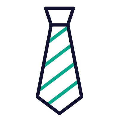 Tie, Animated Icon, Outline