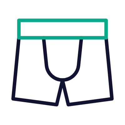 Men's underwear, Animated Icon, Outline