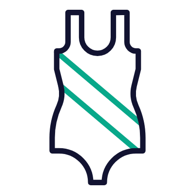 Swimming suit, Animated Icon, Outline