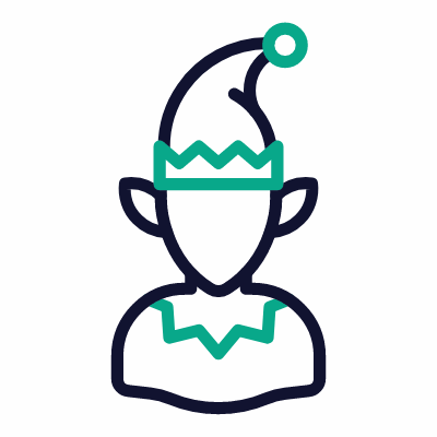 Elf, Animated Icon, Outline