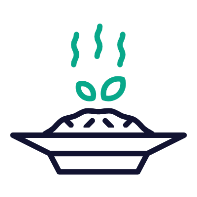 Risotto, Animated Icon, Outline