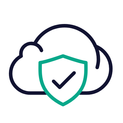 Cloud firewall, Animated Icon, Outline